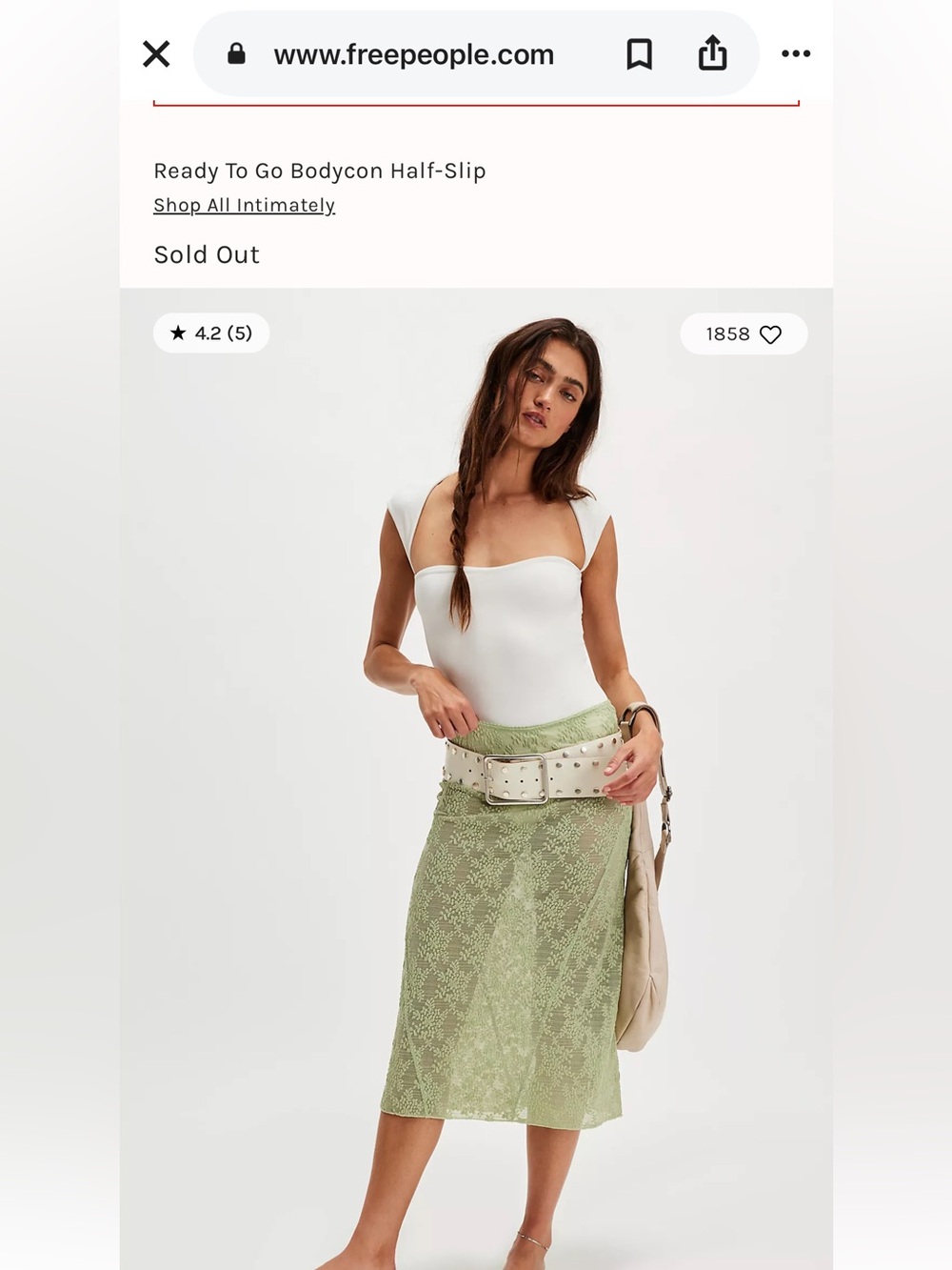 NWT intimately free slip/skirt